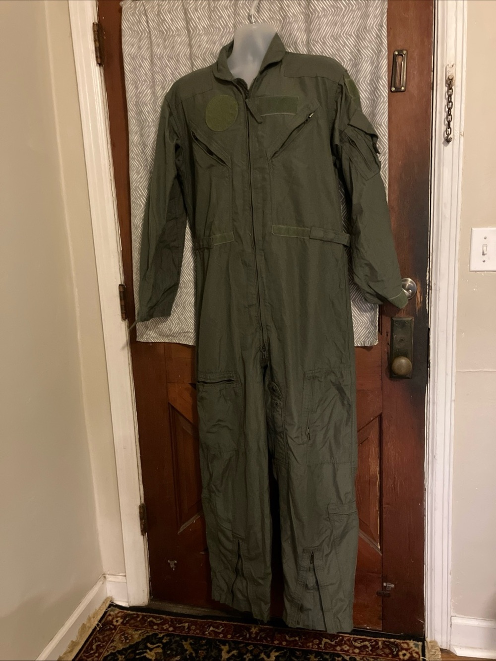 Vintage Flyers Coverall 42L Green Mens Full Zip Summer Fire Resistant